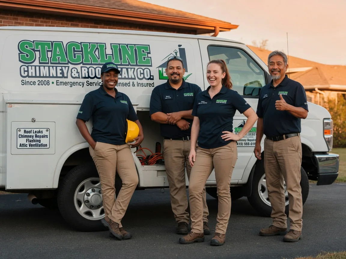 Chimney flashing repair company in Gunter, TX